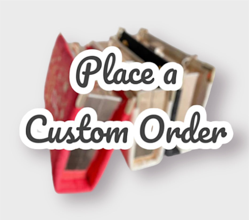Custom designed book purse - Request form
