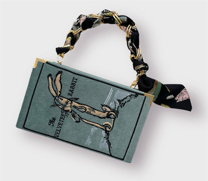 Book Clutch - The Velveteen Rabbit - with short handle