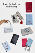 Load image into Gallery viewer, Love Story bookish bag with side embroidery
