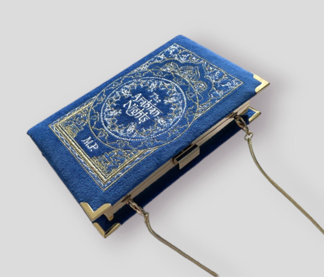 Embroidered Book Clutch - Arabian Night