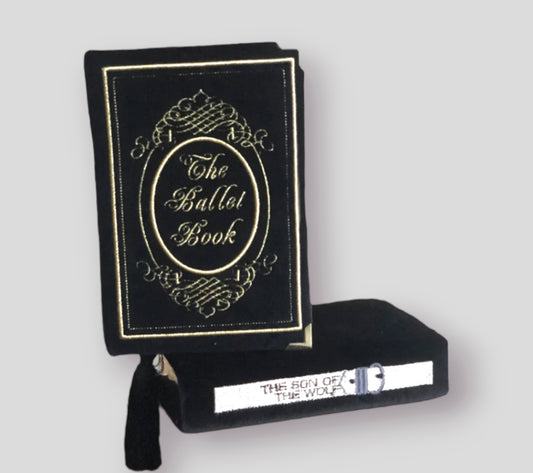 Book clutch - Ballet - Black velvet