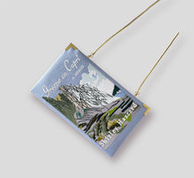 Load image into Gallery viewer, Book clutch - Greene on Capri - Light blue linen version
