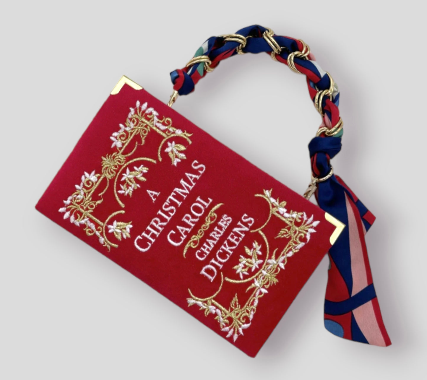 Christmas Carol book clutch