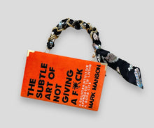 Load image into Gallery viewer, Book clutch purse Mark Manson orange edition
