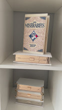 Load and play video in Gallery viewer, Clutch book Les Misérables - beige
