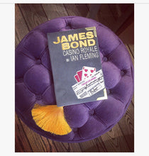 Load image into Gallery viewer, Book clutch purse JAMES BOND - Black velvet version
