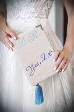 Load image into Gallery viewer, Book clutch - Yes i do - Bride purse - Ivory white version
