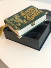 Load image into Gallery viewer, Gone with the Wind book clutch - Emerald green velvet version
