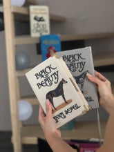 Load image into Gallery viewer, Book clutch - BLACK BEAUTY - Grey velvet version
