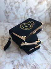 Load image into Gallery viewer, Clutch book black - The Lord of the Rings - Gold embroidery
