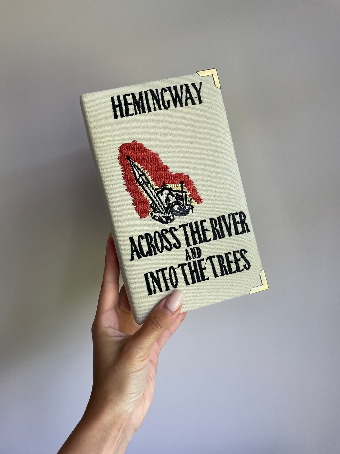 Book clutch purse Ernest Hemingway