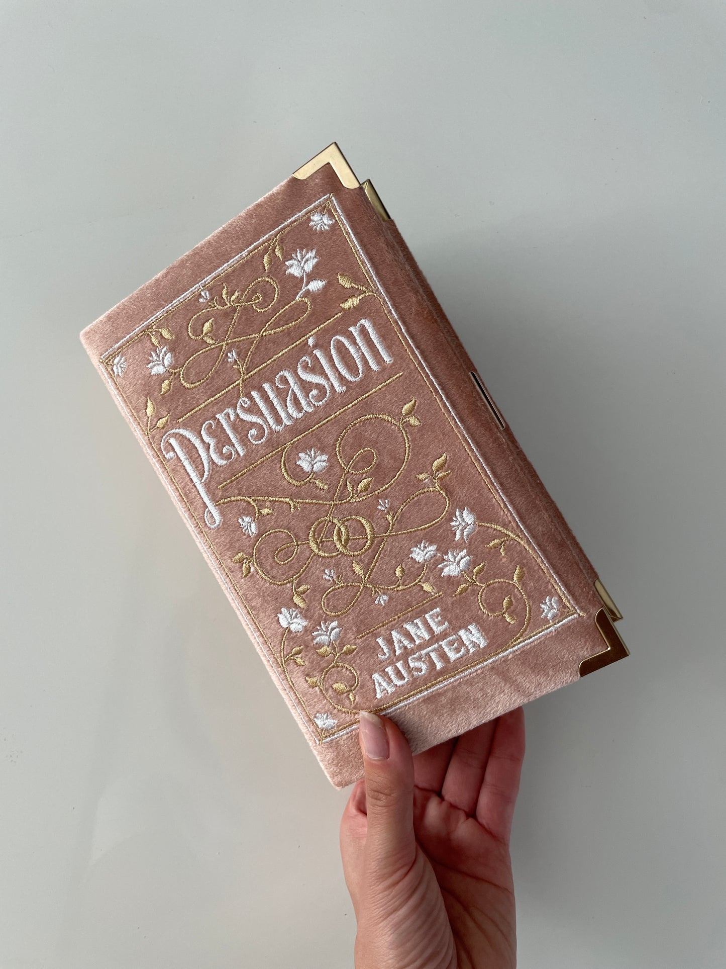 Book Clutch - Persuasion by Jane Austen - with short handle