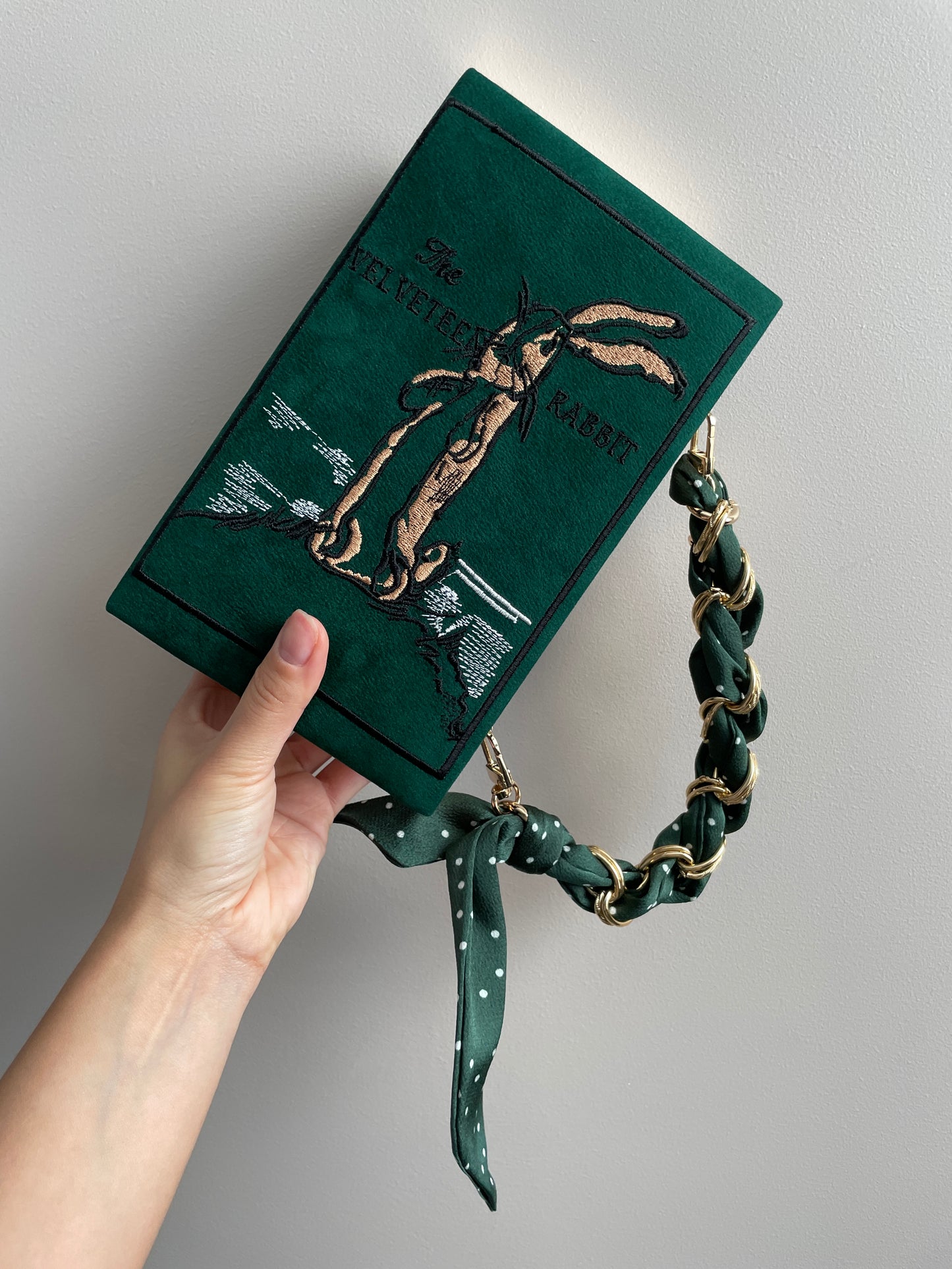 Book Clutch - The Velveteen Rabbit - with short handle