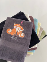 Load image into Gallery viewer, Towel Shiba - Set with しば いぬ illustration - Siba inu lover gift
