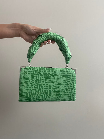 Mini handbag with handle - light green version