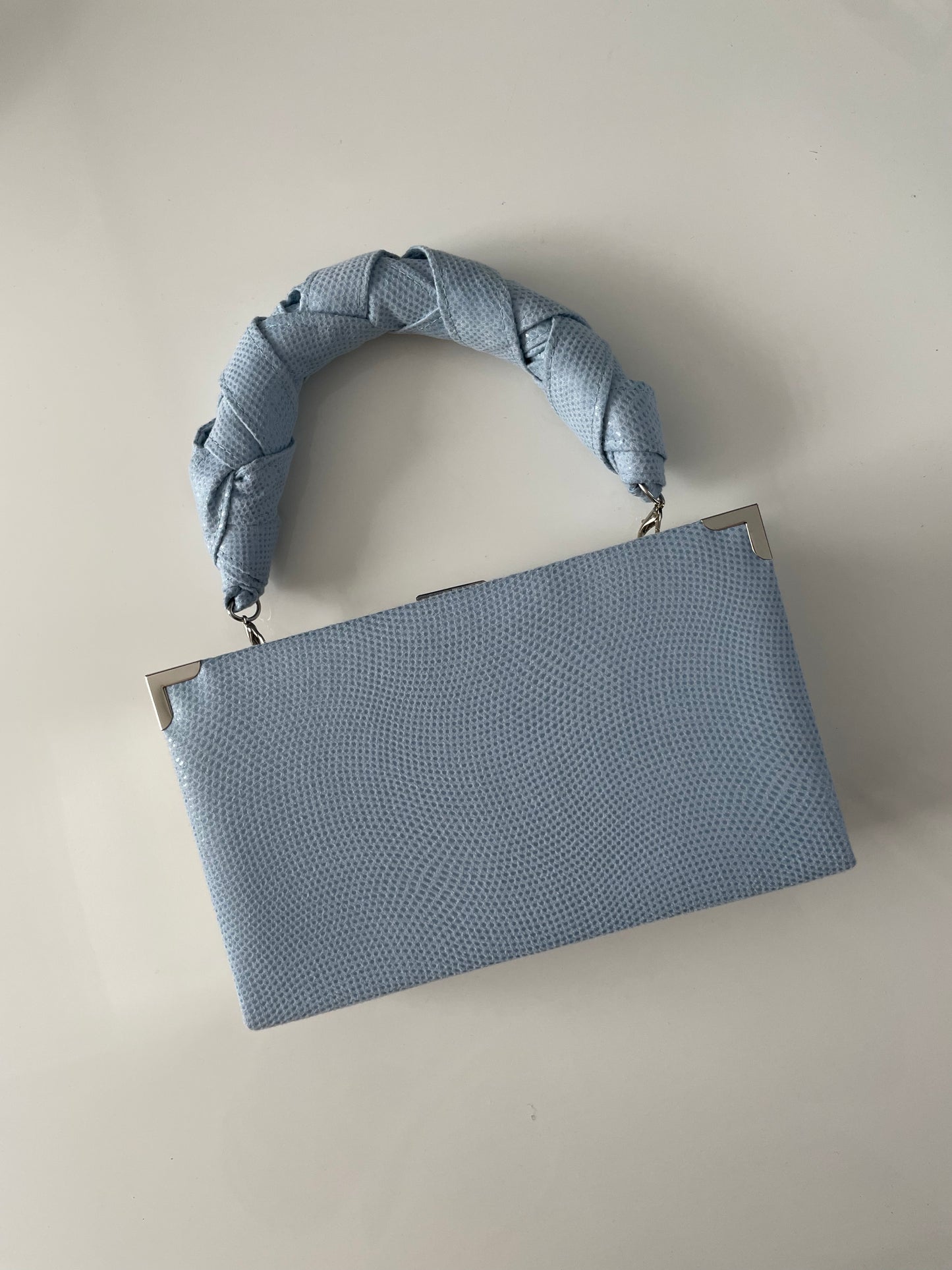 Mini handbag with handle - light blue version