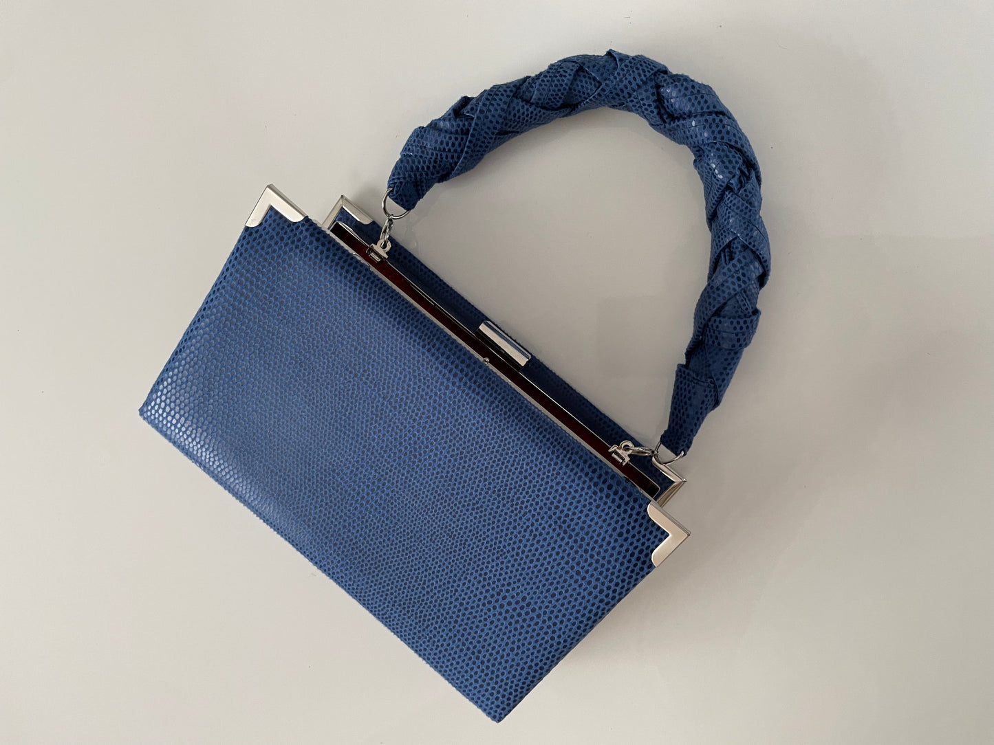 Mini handbag with handle - dark blue version