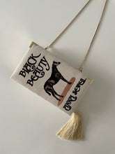 Load image into Gallery viewer, Embroidered Book Purse - Black Beauty
