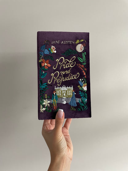 Book Clutch - Pride and Prejudice - velvet