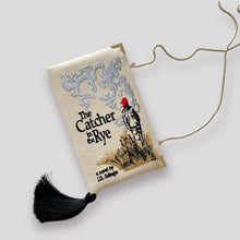 Load image into Gallery viewer, Embroidered Book Bag - Catcher in the Rye - with tassel and chain
