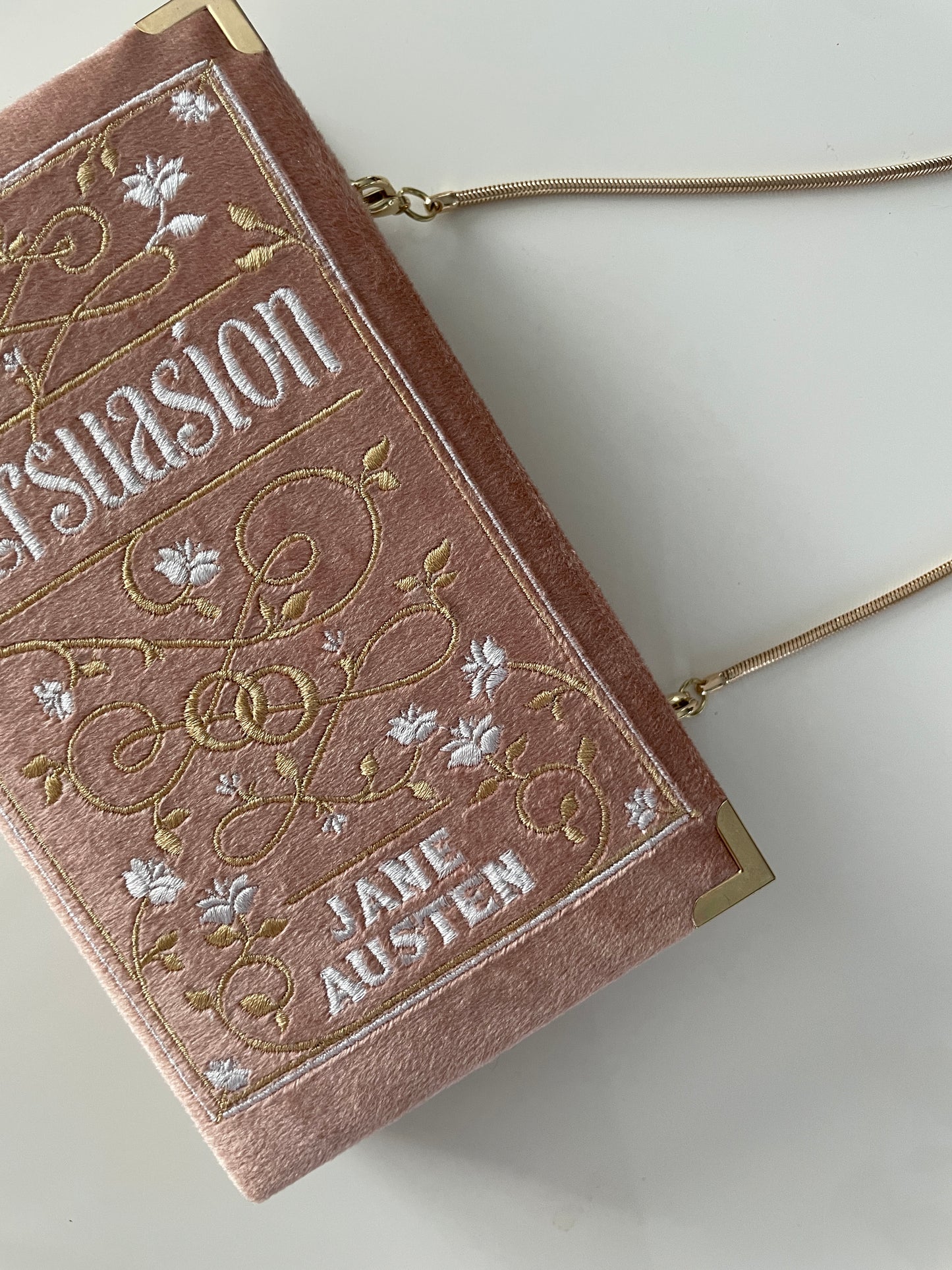 Book Clutch - Persuasion by Jane Austen - with short handle