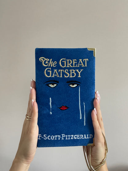 Book Clutch - The Great Gatsby - with short handle