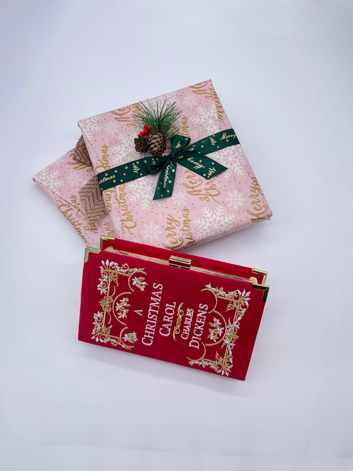 Christmas Carol book clutch